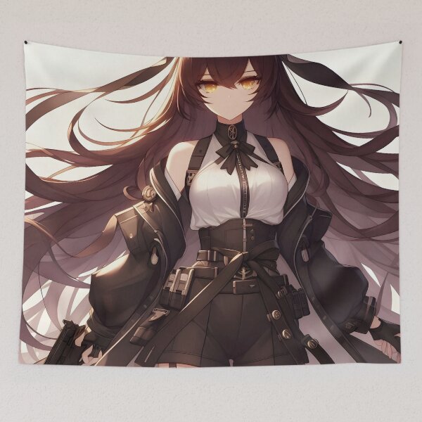 Item preview, Confident Girl in Black with Golden Eyes designed and sold by PandaTShirtShop.