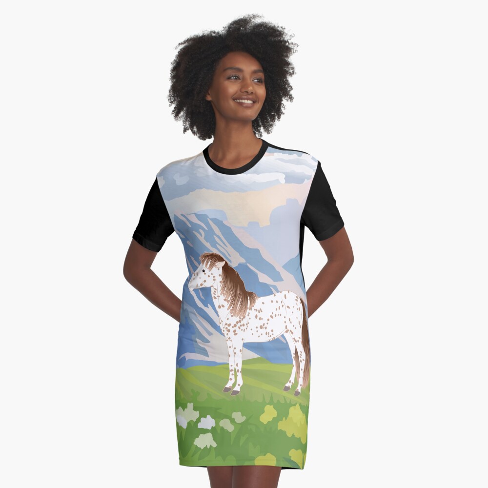 Aperçu de l'œuvre Robe t-shirt créée et vendue par WebEquitation.