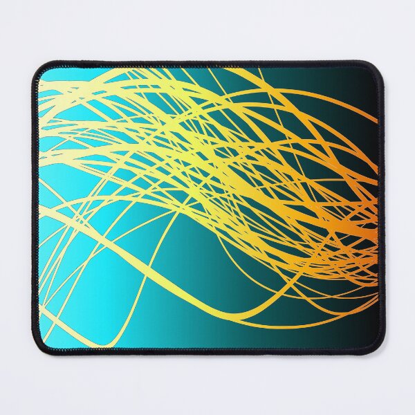 Item preview, Linear Flow-Blue Gold designed and sold by SirkDesignsLtd.