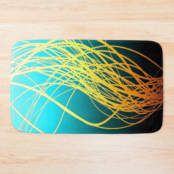Item preview, Linear Flow-Blue Gold designed and sold by SirkDesignsLtd.