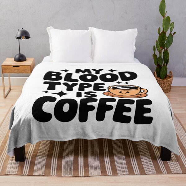 Item preview, My Blood Type Is Coffee! Cute Coffee Mug Pun designed and sold by PMCreative.