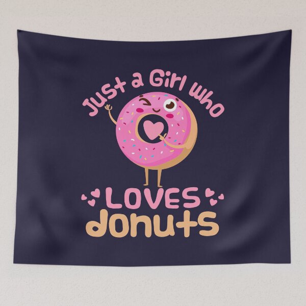 Item preview, Just A Girl Who Loves Donuts designed and sold by jaygo.