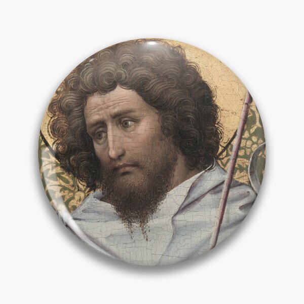 Item preview, John the Baptist, c. 1410. Robert Campin (Netherlandish, 137579–1444). Oil on oak panel designed and sold by Vintage Designs +.