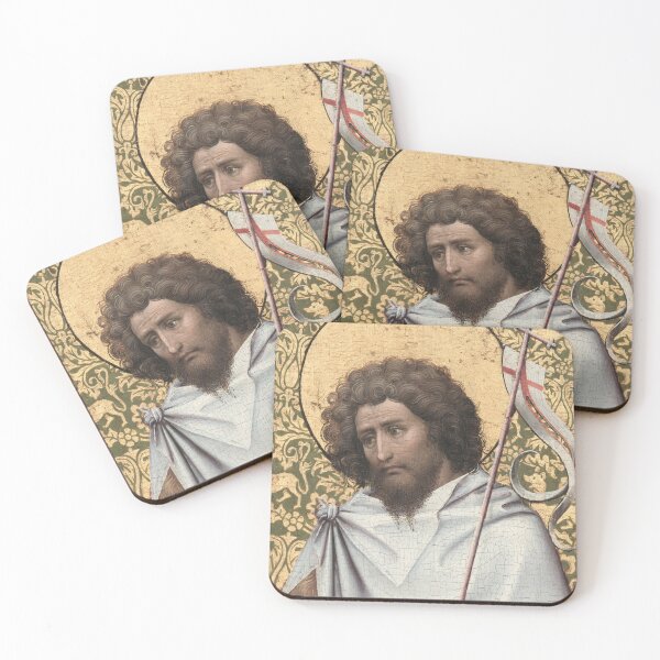 Item preview, John the Baptist, c. 1410. Robert Campin (Netherlandish, 137579–1444). Oil on oak panel designed and sold by Vintage Designs +.