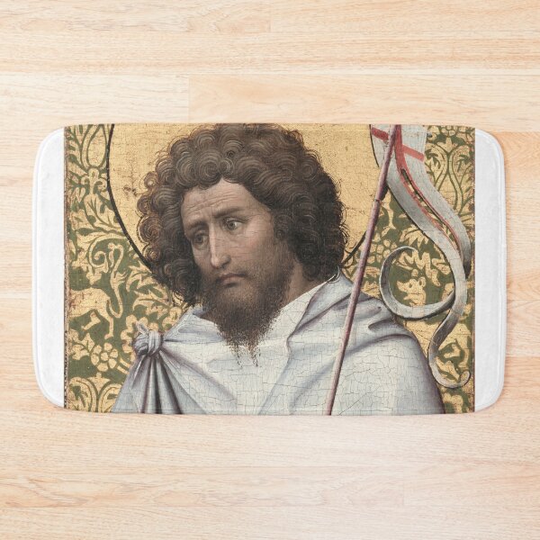 Item preview, John the Baptist, c. 1410. Robert Campin (Netherlandish, 137579–1444). Oil on oak panel designed and sold by Vintage Designs +.