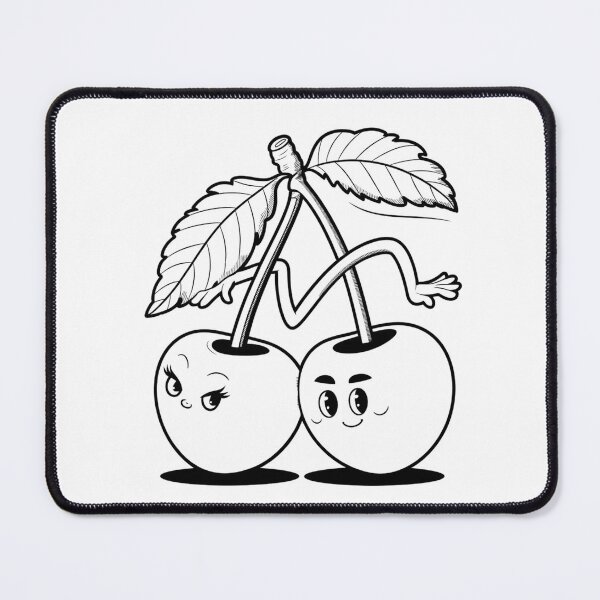 Item preview, Pair of Animated Cherries - Fun Design designed and sold by RoxyBlazeArt14.