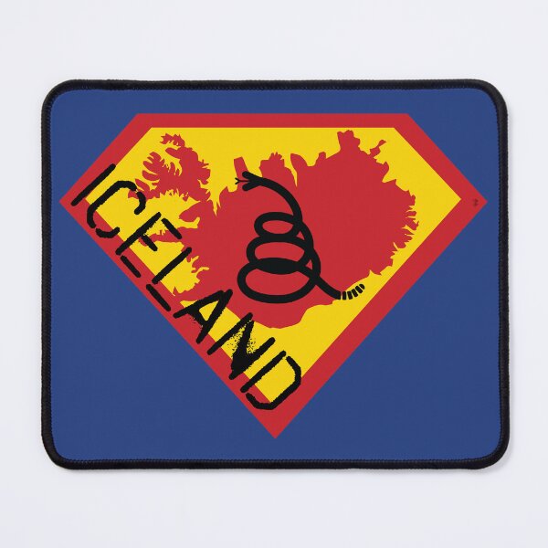 Item preview, ICELANDIC SHIELD - Freedom Is The Superpower - Modern Gadsden Snake Flag - Dont Tread On Me SUPERHERO ICELAND spellout design designed and sold by pelagio.