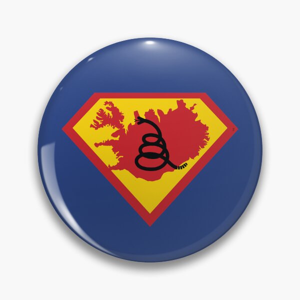 Item preview, ICELANDIC SHIELD - Freedom Is The Superpower - Modern Gadsden Snake Flag - Dont Tread On Me SUPERHERO ICELAND design designed and sold by pelagio.
