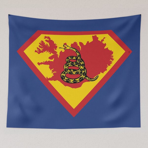 Item preview, ICELANDIC SHIELD - Freedom Is The Superpower - Gadsden Snake Flag - Dont Tread On Me SUPERHERO ICELAND design designed and sold by pelagio.