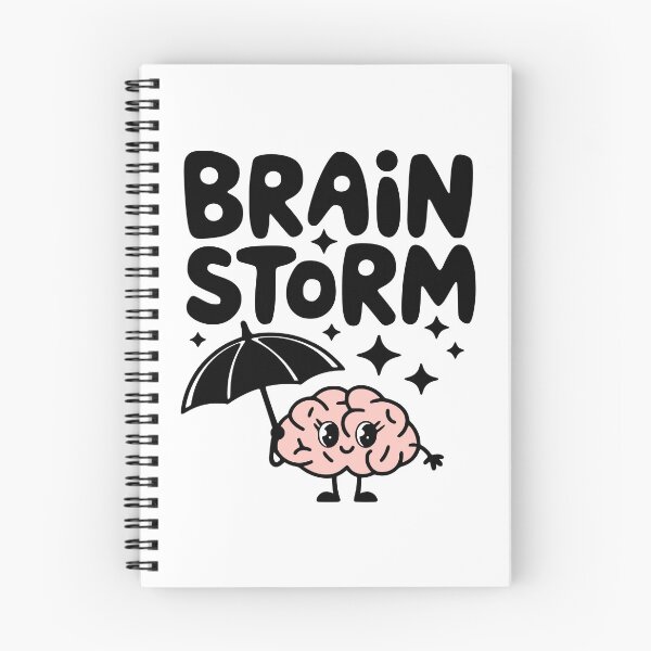 Item preview, Brain Storm! Cute Brain Umbrella Pun designed and sold by PMCreative.