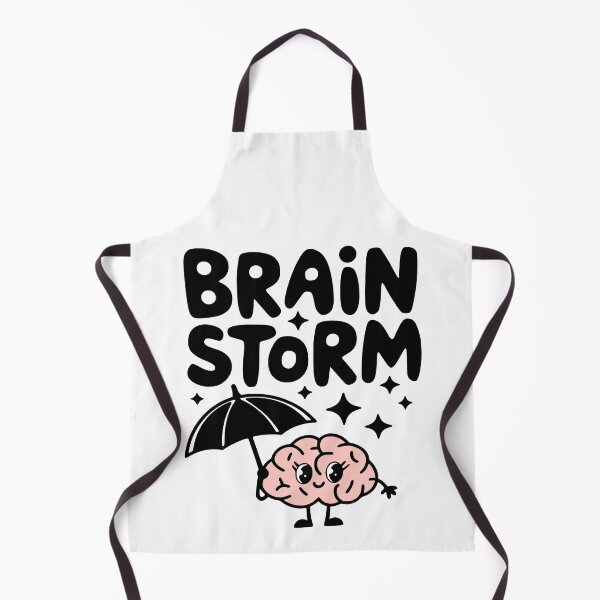Item preview, Brain Storm! Cute Brain Umbrella Pun designed and sold by PMCreative.