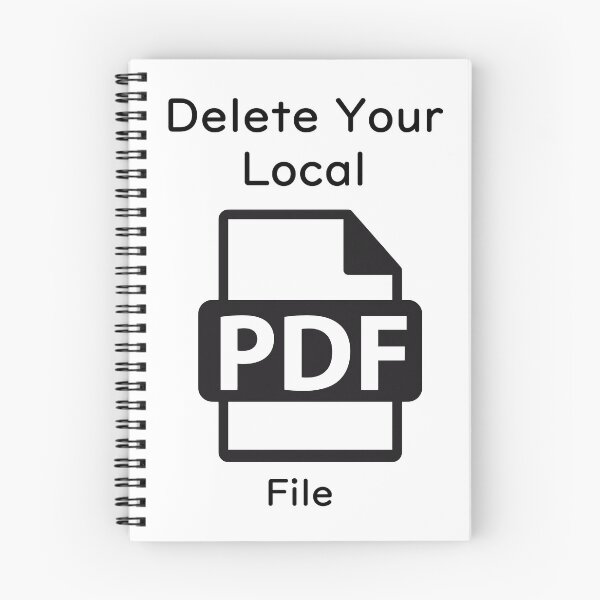 Item preview, Delete your local PDF file - Transparent designed and sold by WowAPenguin.