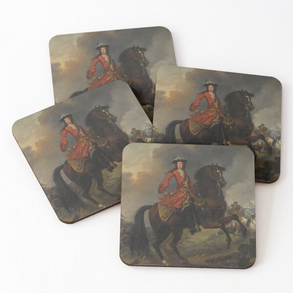 Item preview, king william II on horseback vintage portrait art designed and sold by Vintage Designs +.