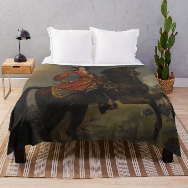 Item preview, king william II on horseback vintage portrait art designed and sold by Vintage Designs +.