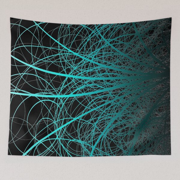 Item preview, Linear Abstract2 - Blue Green designed and sold by SirkDesignsLtd.