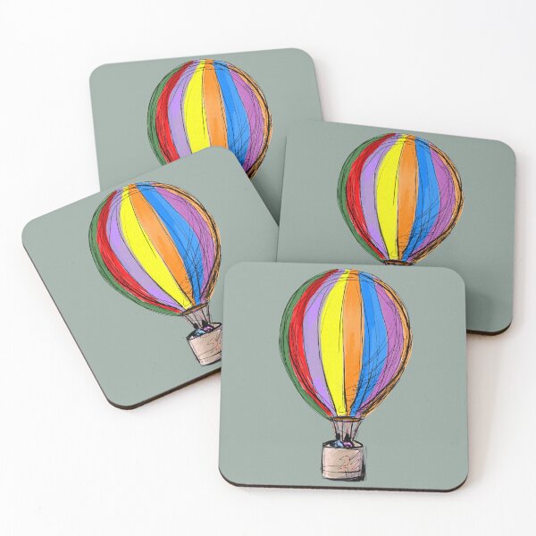 Item preview, Hot Air Balloon hand drawing, Fan art drawing spring collection designed and sold by artoriginal.