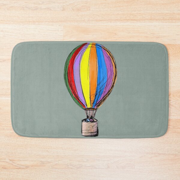 Item preview, Hot Air Balloon hand drawing, Fan art drawing spring collection designed and sold by artoriginal.