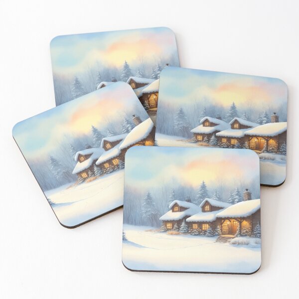 Item preview, Cozy Retreat in a Winter Wonderland designed and sold by Delemore Art.