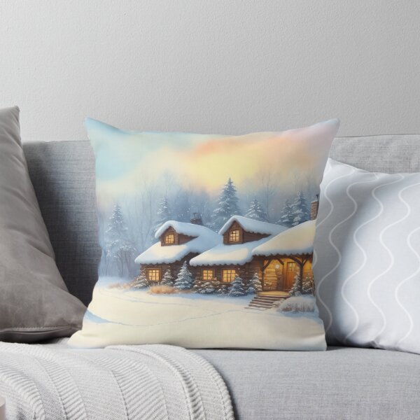 Item preview, Cozy Retreat in a Winter Wonderland designed and sold by Delemore Art.