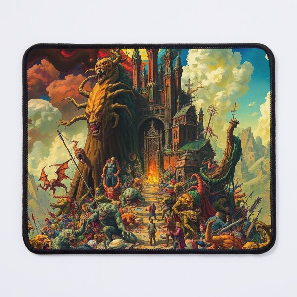 Item preview, The Dark Castle od Satan in Hell a Hellscape cool design designed and sold by Vintage Designs +.