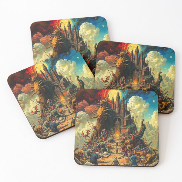 Item preview, The Dark Castle od Satan in Hell a Hellscape cool design designed and sold by Vintage Designs +.