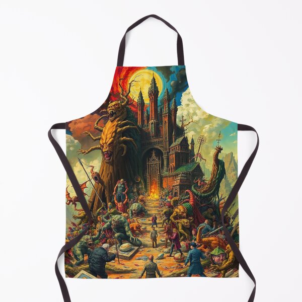 Item preview, The Dark Castle od Satan in Hell a Hellscape cool design designed and sold by Vintage Designs +.