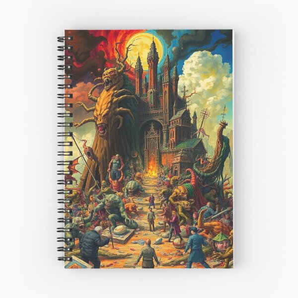 Item preview, The Dark Castle od Satan in Hell a Hellscape cool design designed and sold by Vintage Designs +.
