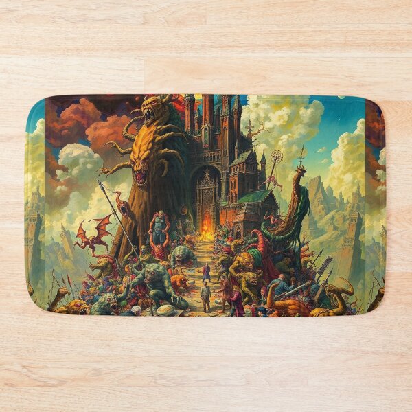 Item preview, The Dark Castle od Satan in Hell a Hellscape cool design designed and sold by Vintage Designs +.