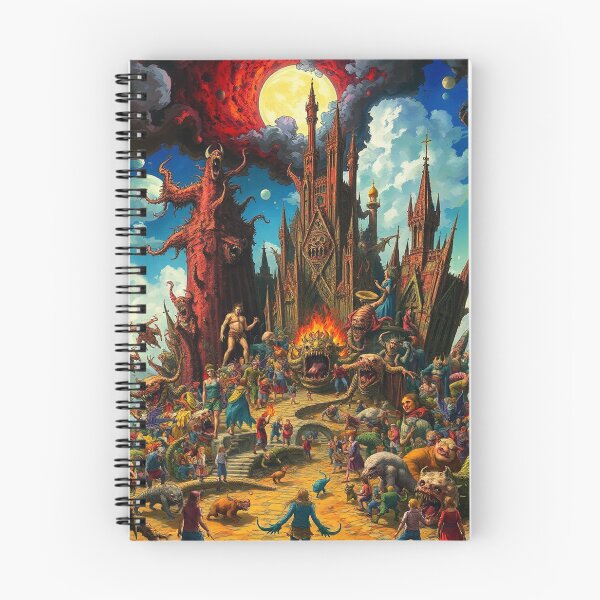Item preview, The Dark Castle of Satan in Hell a Hellscape cool design designed and sold by Vintage Designs +.