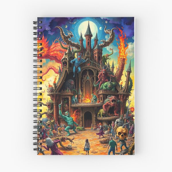 Item preview, The Dark Castle of Satan in Hell a Hellscape cool design designed and sold by Vintage Designs +.