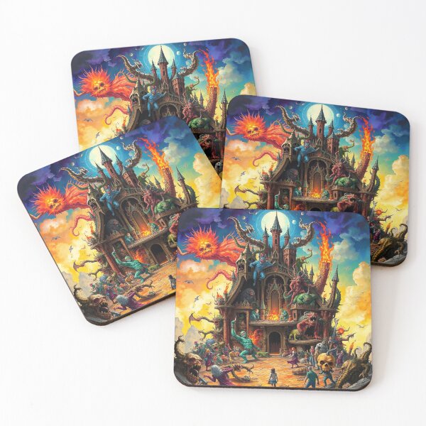 Item preview, The Dark Castle of Satan in Hell a Hellscape cool design designed and sold by Vintage Designs +.