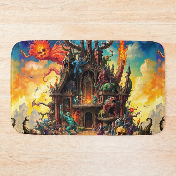 Item preview, The Dark Castle of Satan in Hell a Hellscape cool design designed and sold by Vintage Designs +.