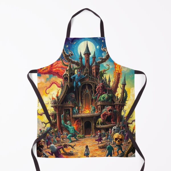Item preview, The Dark Castle of Satan in Hell a Hellscape cool design designed and sold by Vintage Designs +.