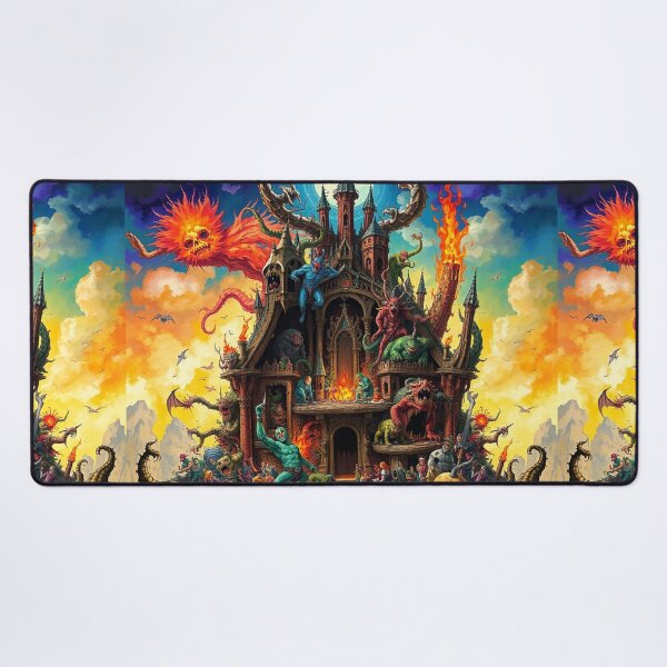 Item preview, The Dark Castle of Satan in Hell a Hellscape cool design designed and sold by Vintage Designs +.