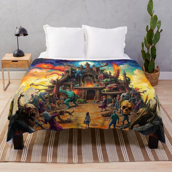 Item preview, The Dark Castle of Satan in Hell a Hellscape cool design designed and sold by Vintage Designs +.