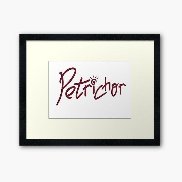 Item preview, Petrichor typograph designed and sold by Mhaxx Artwork.