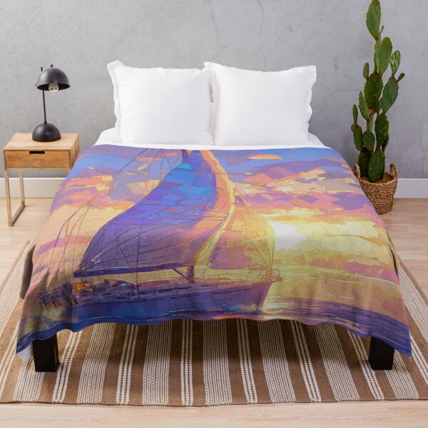 Item preview, Sunset Sailboat 1 designed and sold by Dawn van Doorn.