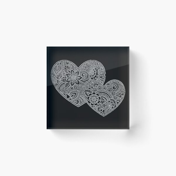 Item preview, Two filigree connected hearts designed and sold by AnnabellaRh.