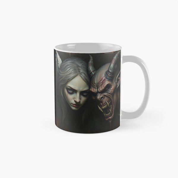 Item preview, Angel and Demon painting designed and sold by Vintage Designs +.