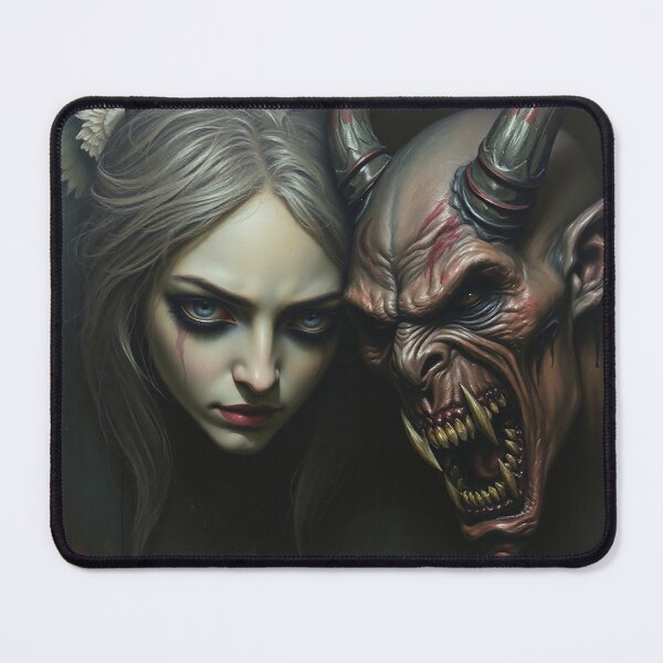Item preview, Angel and Demon painting designed and sold by Vintage Designs +.