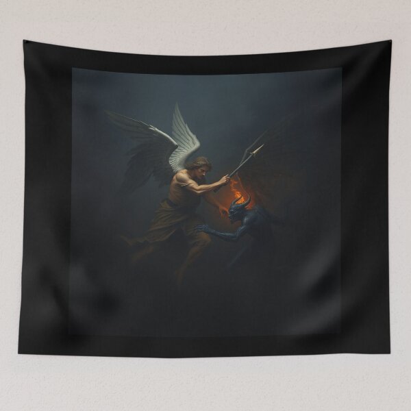 Item preview,  Angel and Demon painting designed and sold by Vintage Designs +.