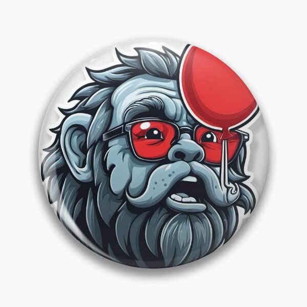Artikelvorschau, Cooler Gorilla mit rotem Ballon – Hipster Ape Sticker & T-Shirt Design entworfen und verkauft von ethnicdigital.