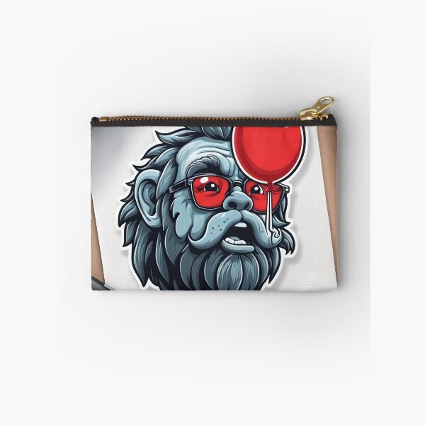Item preview, Cool Gorilla with Red Balloon – Hipster Ape Sticker & T-Shirt Design designed and sold by ethnicdigital.