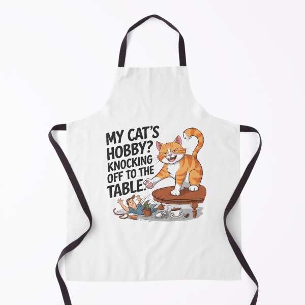Item preview, Funny Cat Hobby – Knocking Things Off the Table Meme designed and sold by luckytua789.
