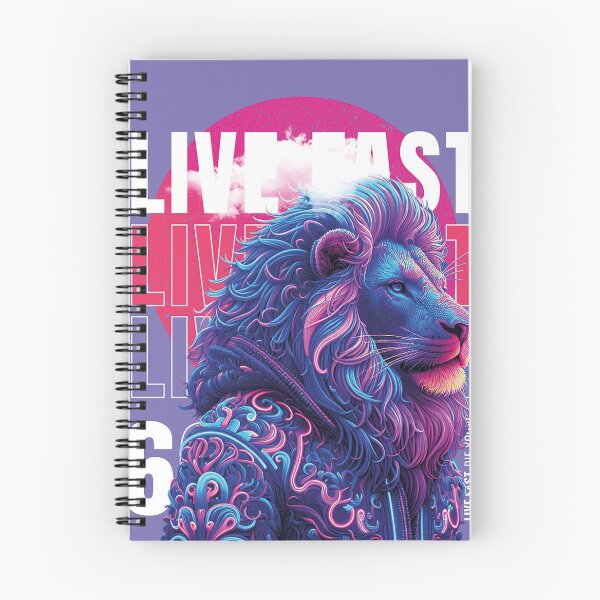 Item preview, Live Fast Lion – Bold & Fierce Typography Design designed and sold by BasmaAtef.