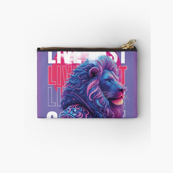 Item preview, Live Fast Lion – Bold & Fierce Typography Design designed and sold by BasmaAtef.