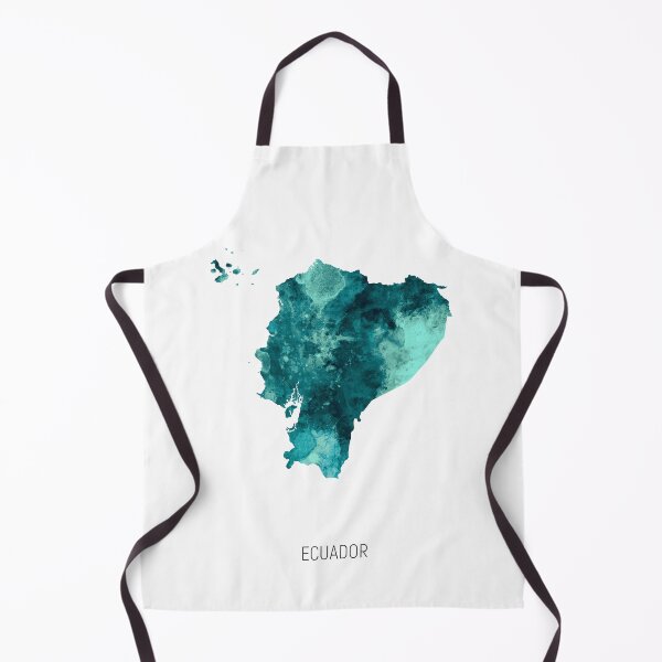 Item preview, Ecuador Watercolor Map designed and sold by ArtPrints.