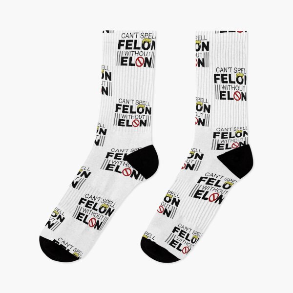 Item preview, Can't Spell Felon Without Elon Anti-Trump Anti-Elon Political Protest designed and sold by Jenaxbelle.