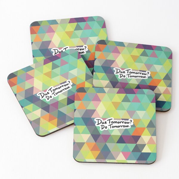 Item preview, Due Tomorrow? Do Tomorrow. Geometric Background designed and sold by kris.studio.