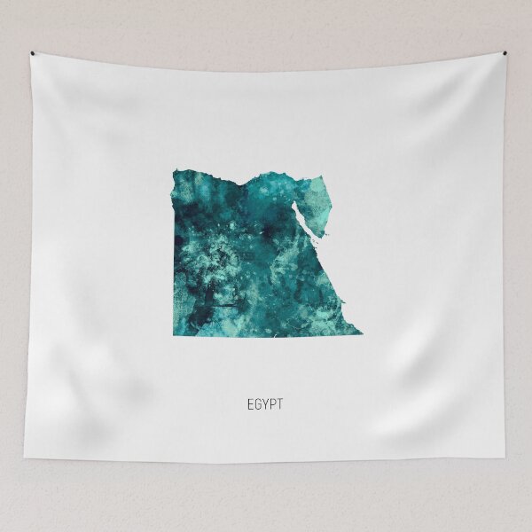 Item preview, Egypt Watercolor Map designed and sold by ArtPrints.